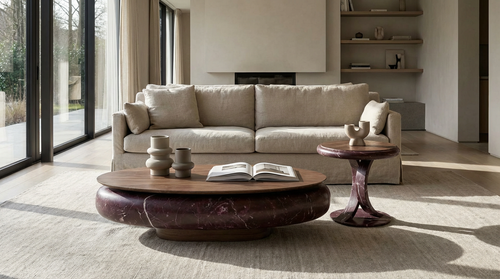 Karo bordo orta sehpa