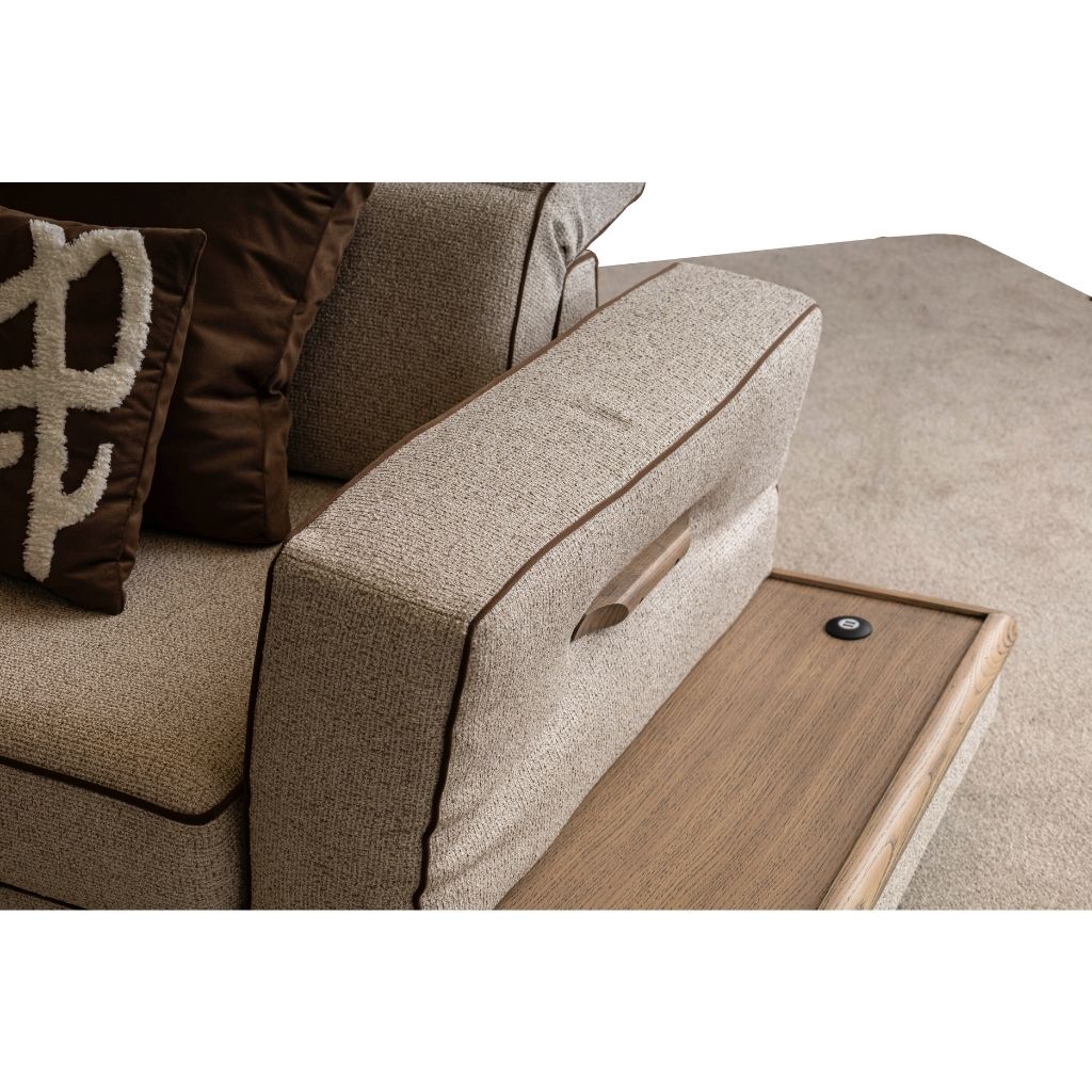 Mira Krem & Taba 3-3-1 Koltuk Takımı