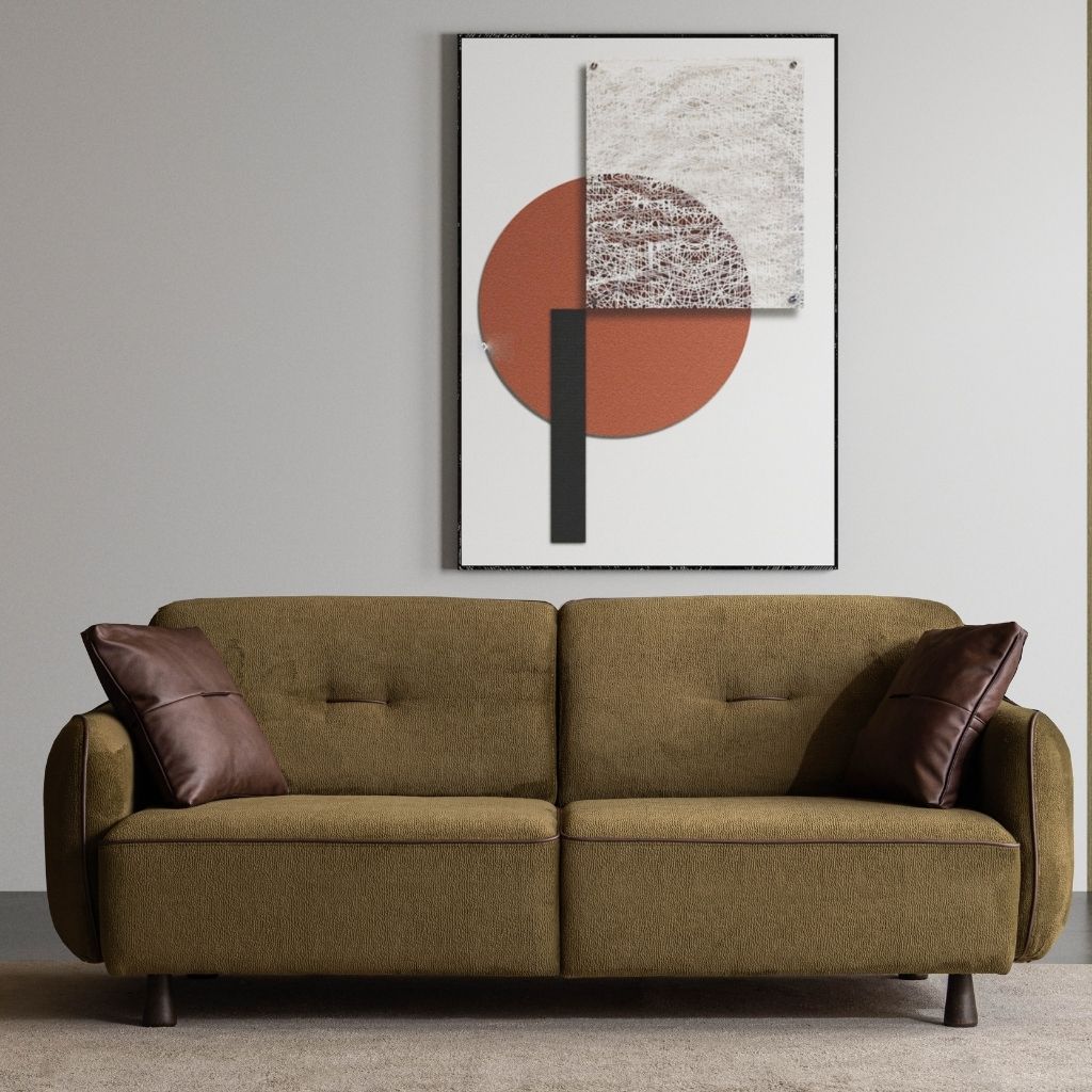 Lavin Taba & Zeytin Yeşili 3-3-1 Koltuk Takımı