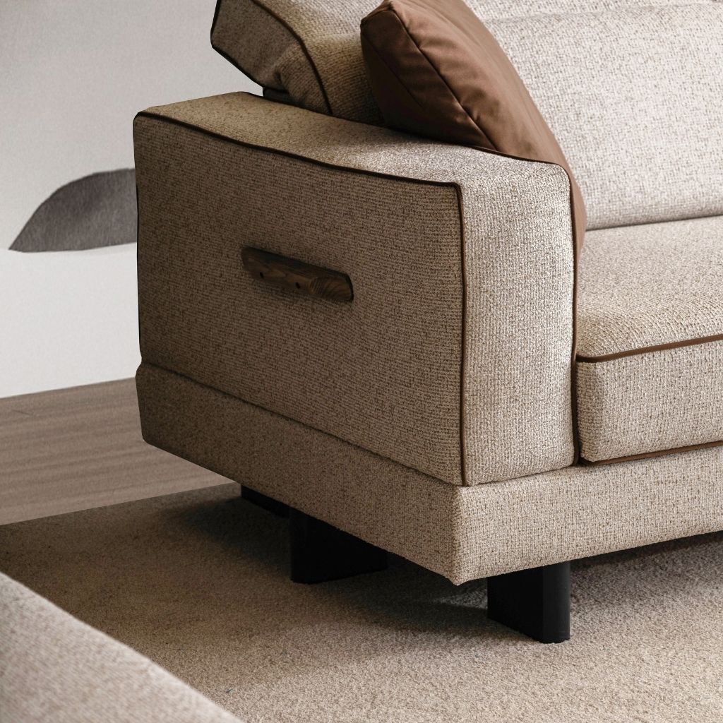 Mira Krem & Taba 3-3-1 Koltuk Takımı