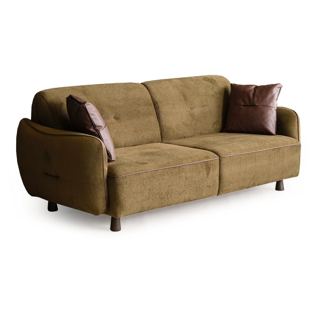 Lavin Taba & Zeytin Yeşili 3-3-1 Koltuk Takımı