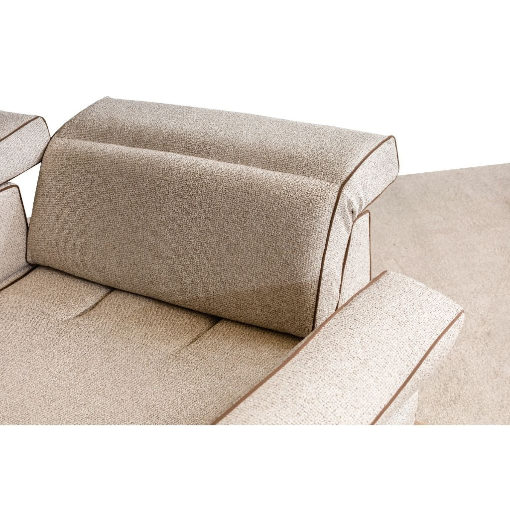 Mira Krem & Taba 3-3-1 Koltuk Takımı