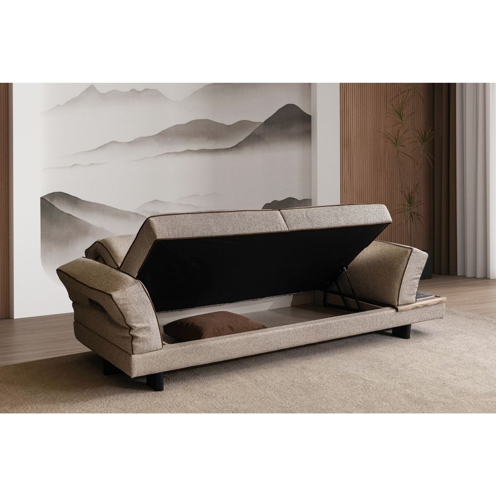 Mira Krem & Taba 3-3-1 Koltuk Takımı