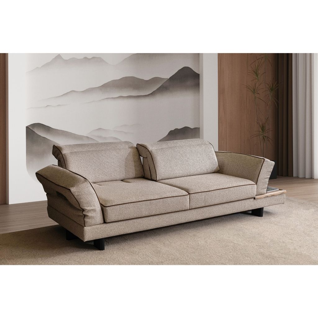 Mira Krem & Taba 3-3-1 Koltuk Takımı